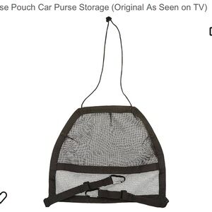 Car Purse Pouch - Keeps Items from Falling into back seat + storage